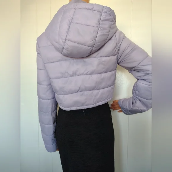 Zara Women's Lavender Puffer Jacket Size S - Picture 3 of 7